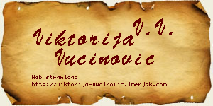 Viktorija Vučinović vizit kartica
